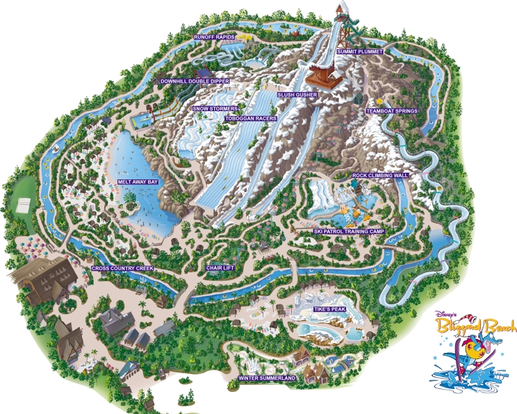 Blizzard Beach Map Disney